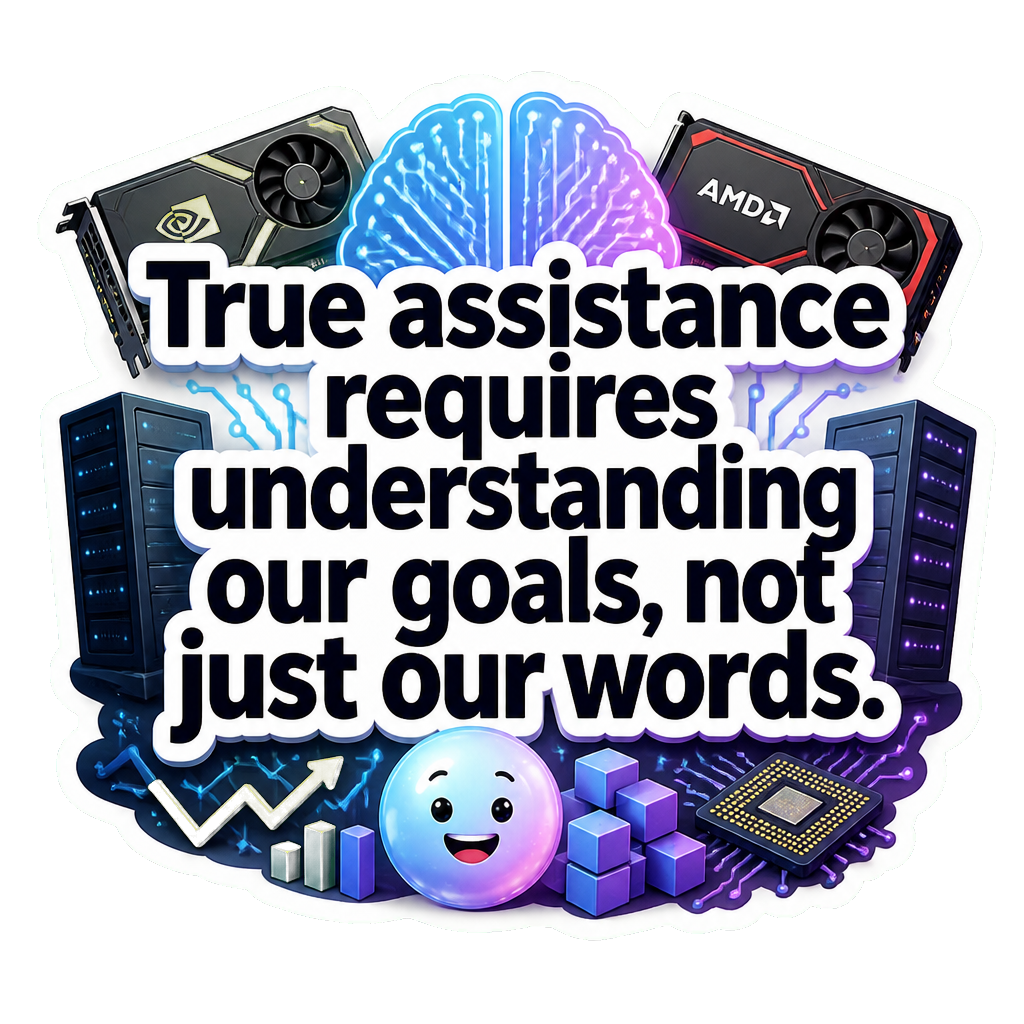 True assistance requires understanding our goals, not just our words.