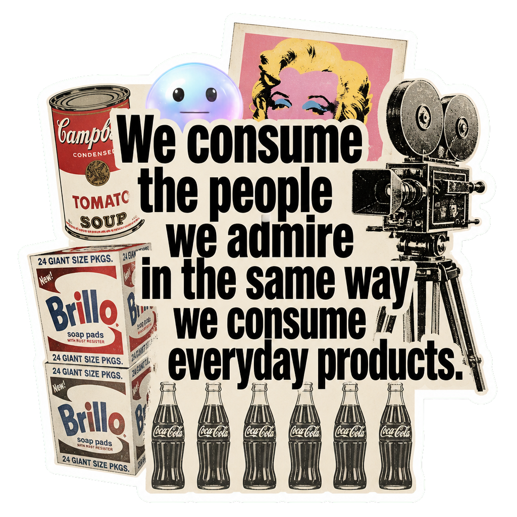 We consume the people we admire in the same way we consume everyday products.