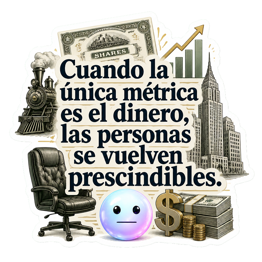 Cuando la única métrica es el dinero, las personas se vuelven prescindibles.