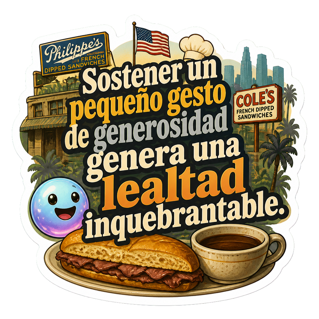 Sostener un pequeño gesto de generosidad genera una lealtad inquebrantable.