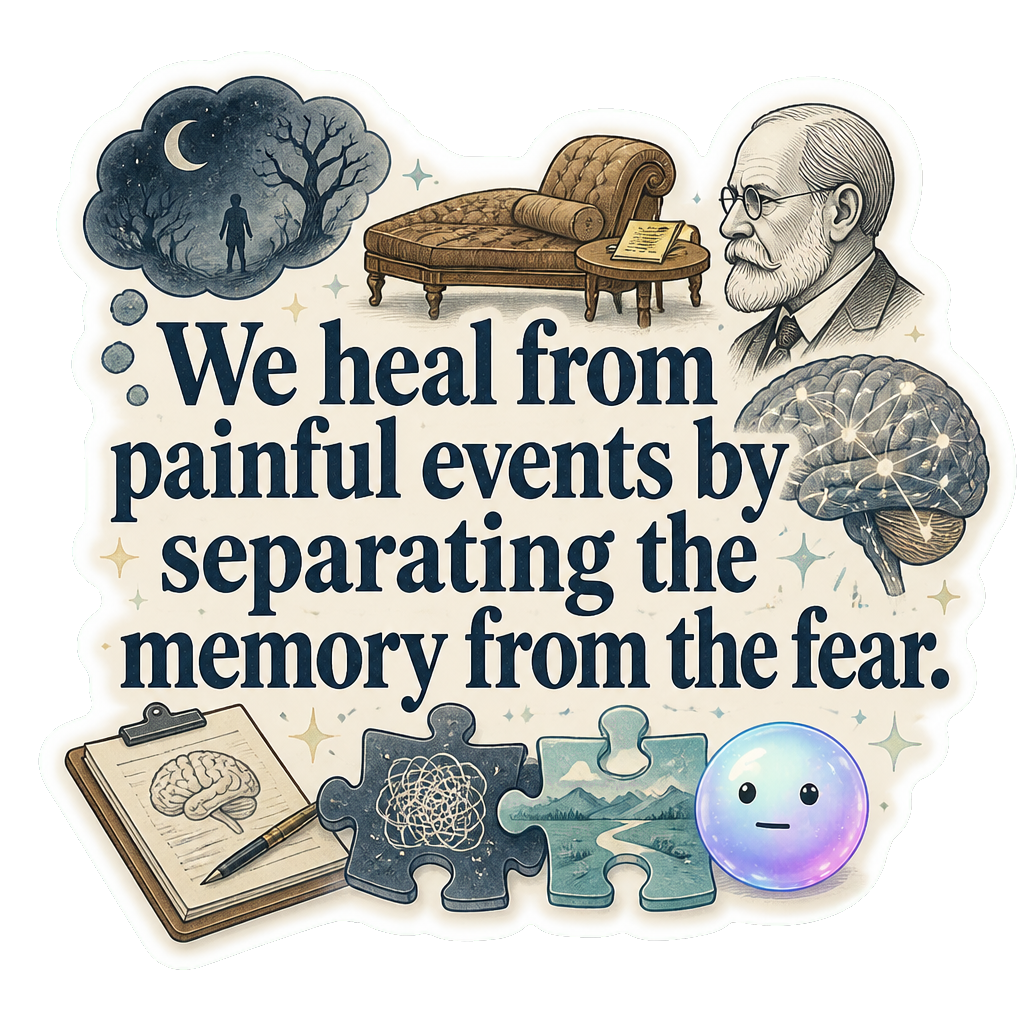 We heal from painful events by separating the memory from the fear.