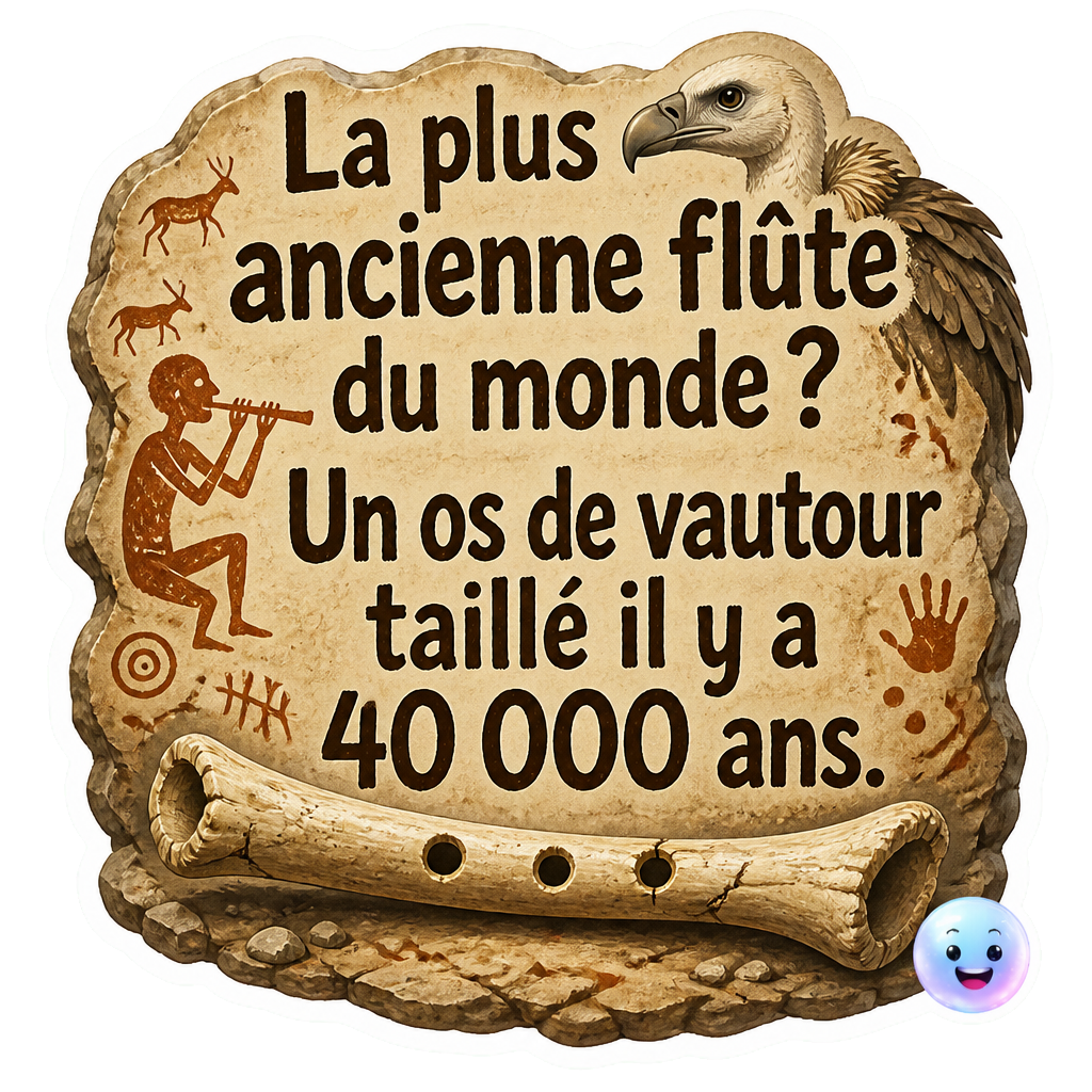 La plus ancienne flûte du monde ? Un os de vautour taillé il y a 40 000 ans.