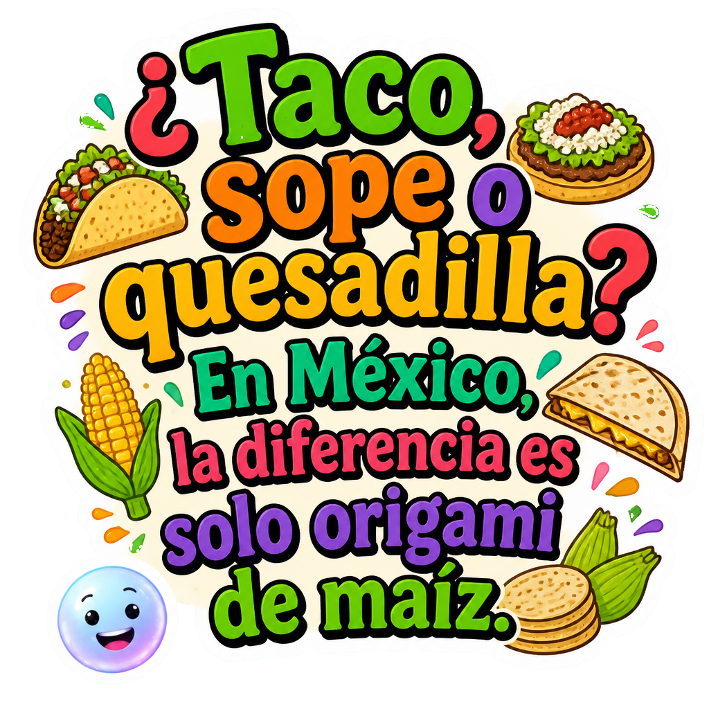 ¿Taco, sope o quesadilla? En México, la diferencia es solo origami de maíz.