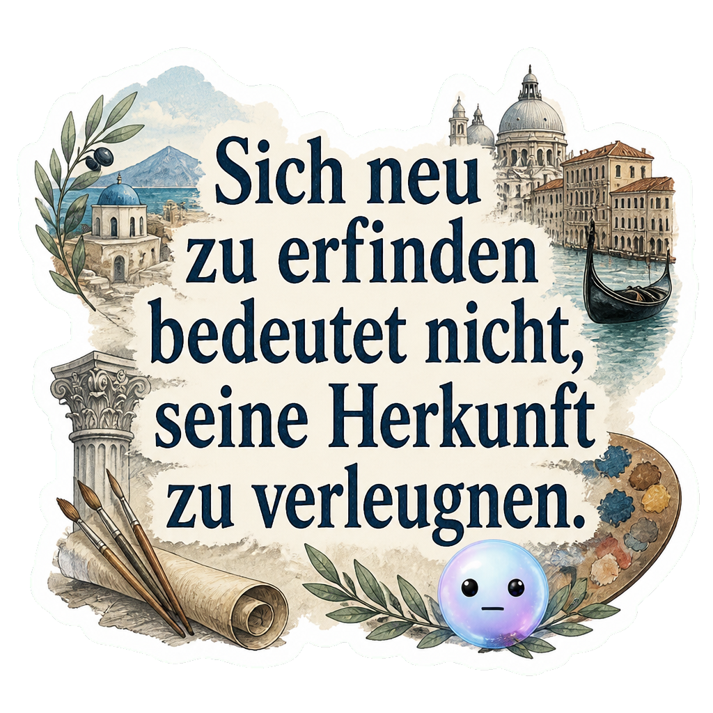 Sich neu zu erfinden bedeutet nicht, seine Herkunft zu verleugnen.