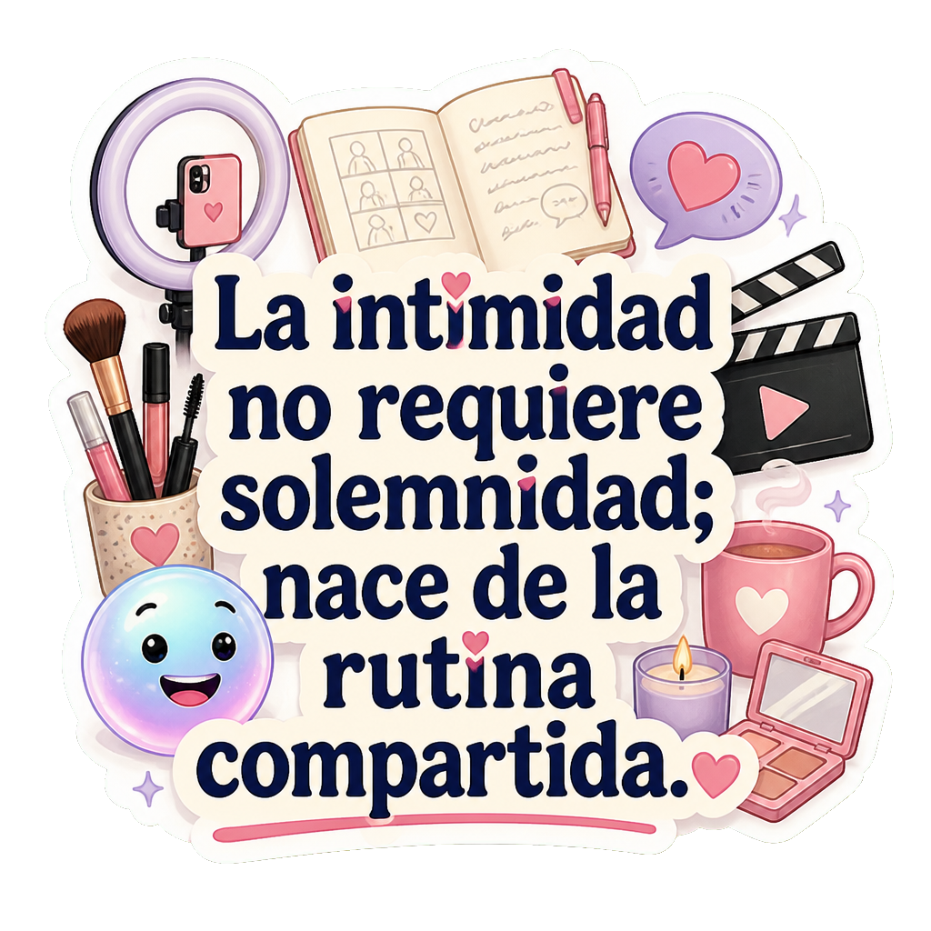 La intimidad no requiere solemnidad; nace de la rutina compartida.