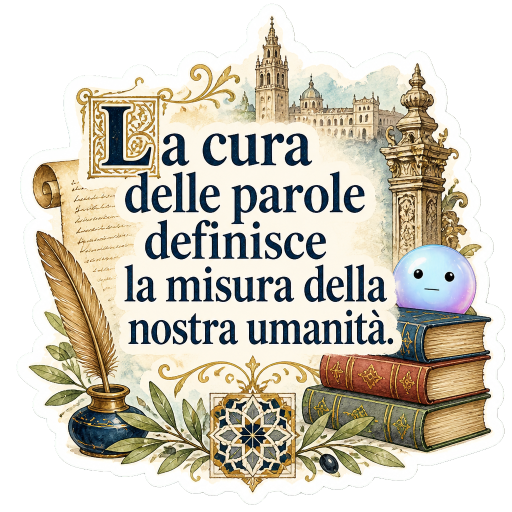 La cura delle parole definisce la misura della nostra umanità.