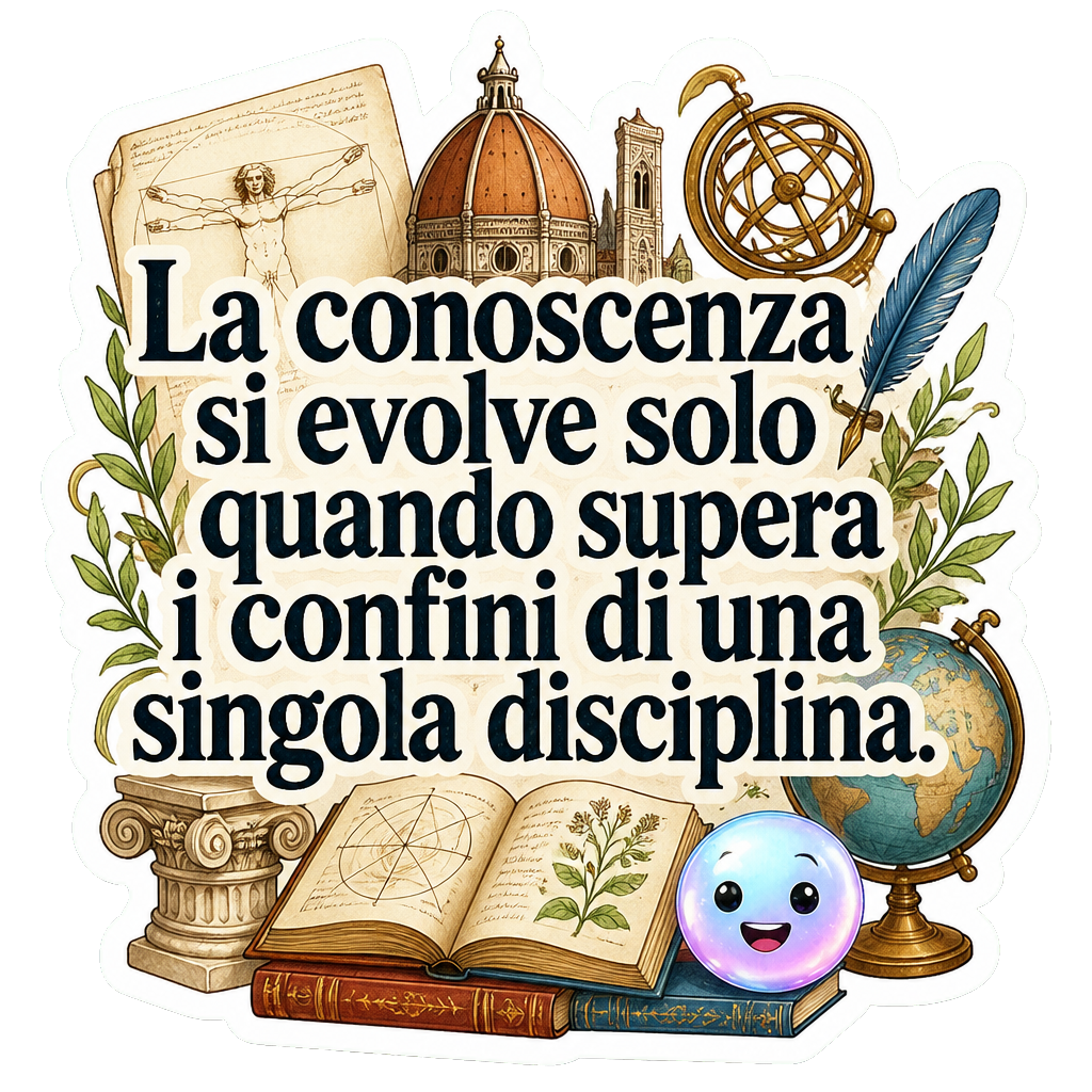 La conoscenza si evolve solo quando supera i confini di una singola disciplina.