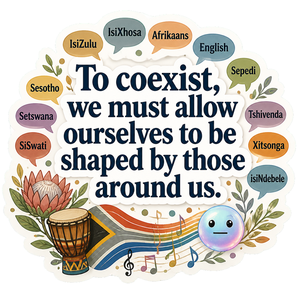 To coexist, we must allow ourselves to be shaped by those around us.