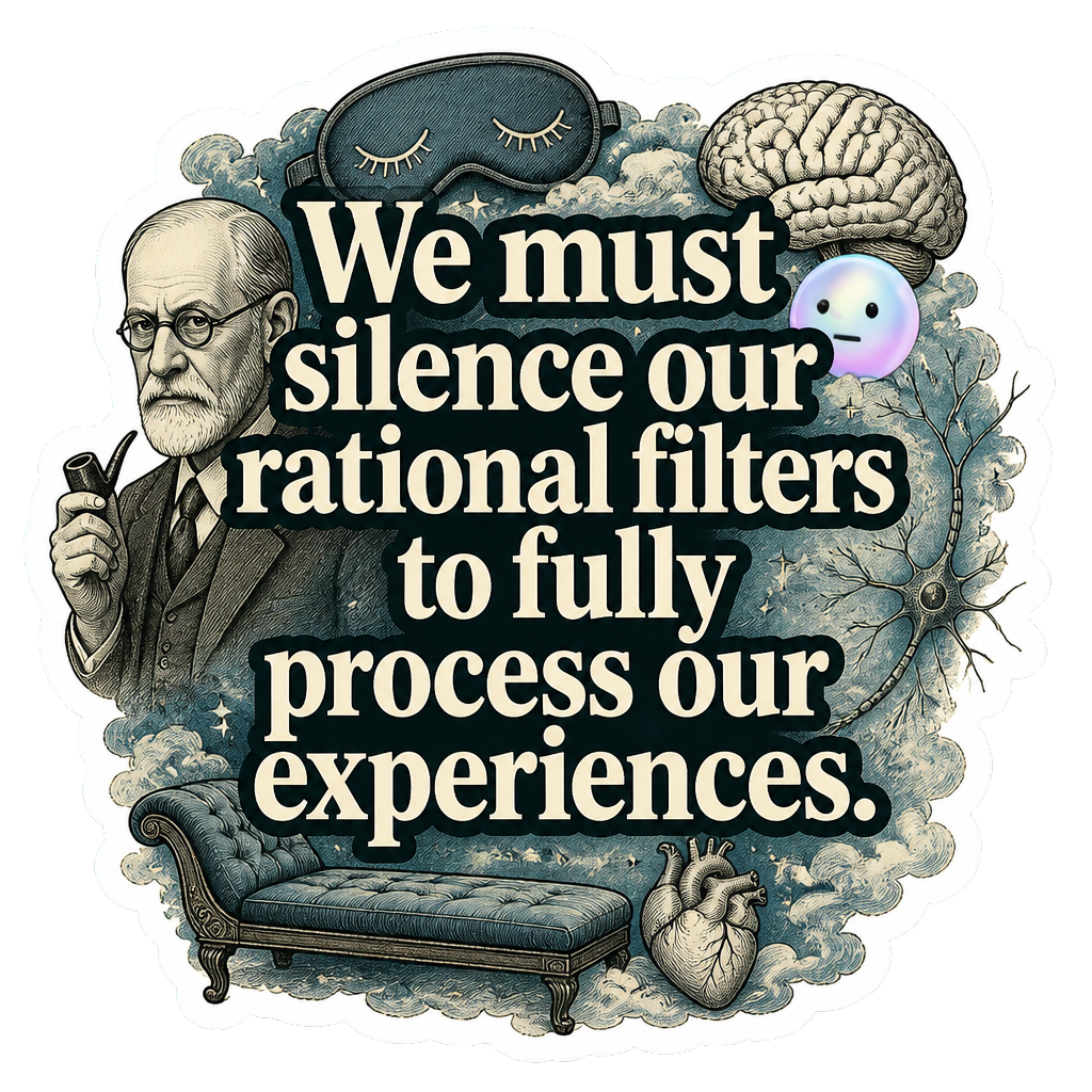 We must silence our rational filters to fully process our experiences.