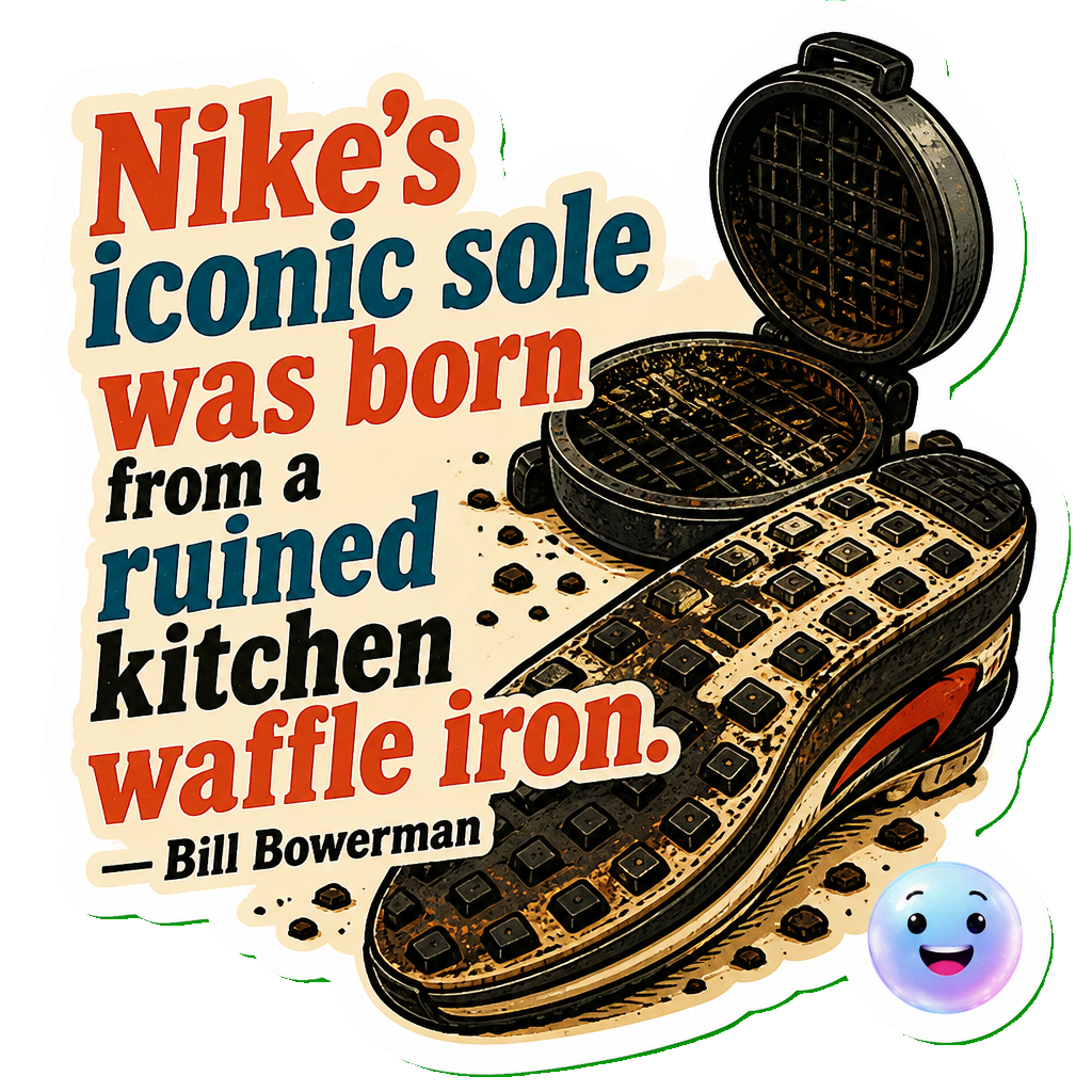 Nike's iconic sole was born from a ruined kitchen waffle iron.