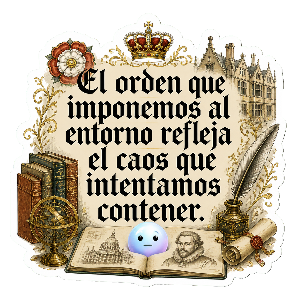 El orden que imponemos al entorno refleja el caos que intentamos contener.