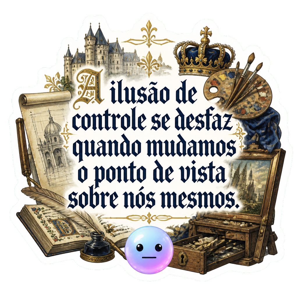 A ilusão de controle se desfaz quando mudamos o ponto de vista sobre nós mesmos.