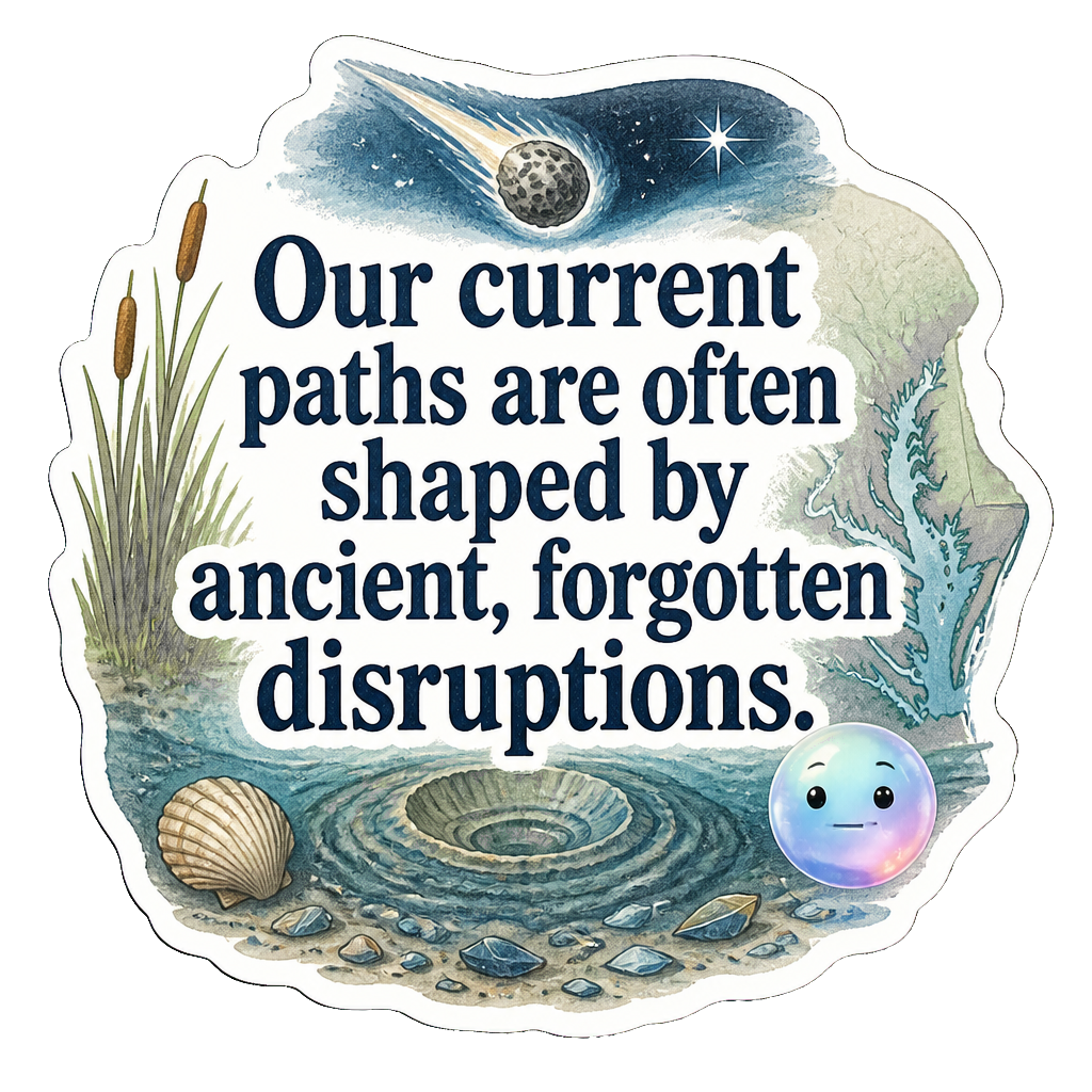 Our current paths are often shaped by ancient, forgotten disruptions.