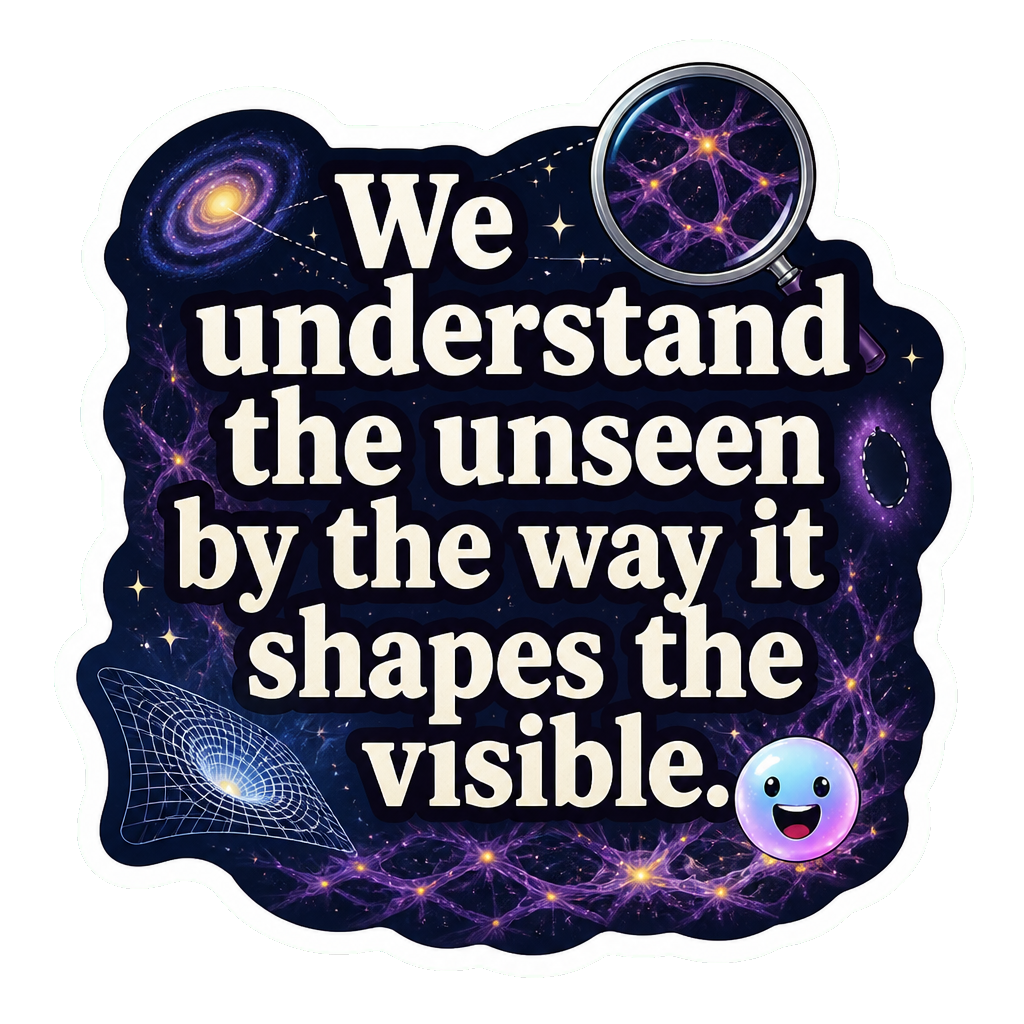 We understand the unseen by the way it shapes the visible.