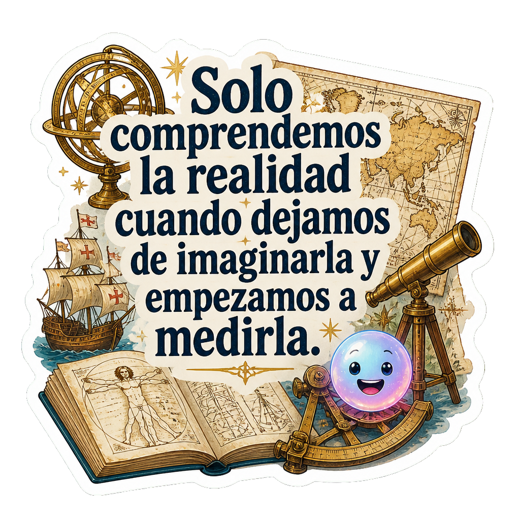 Solo comprendemos la realidad cuando dejamos de imaginarla y empezamos a medirla.