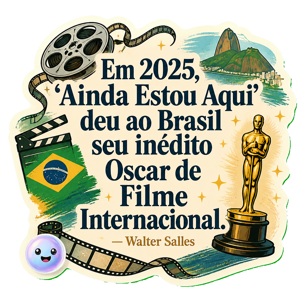 Em 2025, 'Ainda Estou Aqui' deu ao Brasil seu inédito Oscar de Filme Internacional.