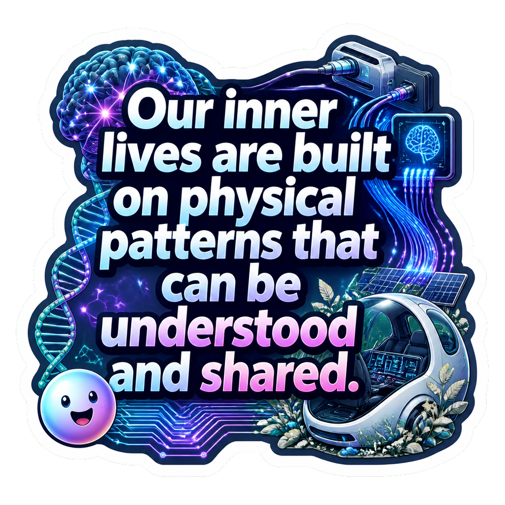 Our inner lives are built on physical patterns that can be understood and shared.