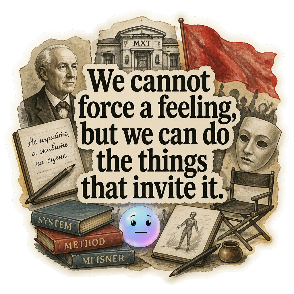 We cannot force a feeling, but we can do the things that invite it.