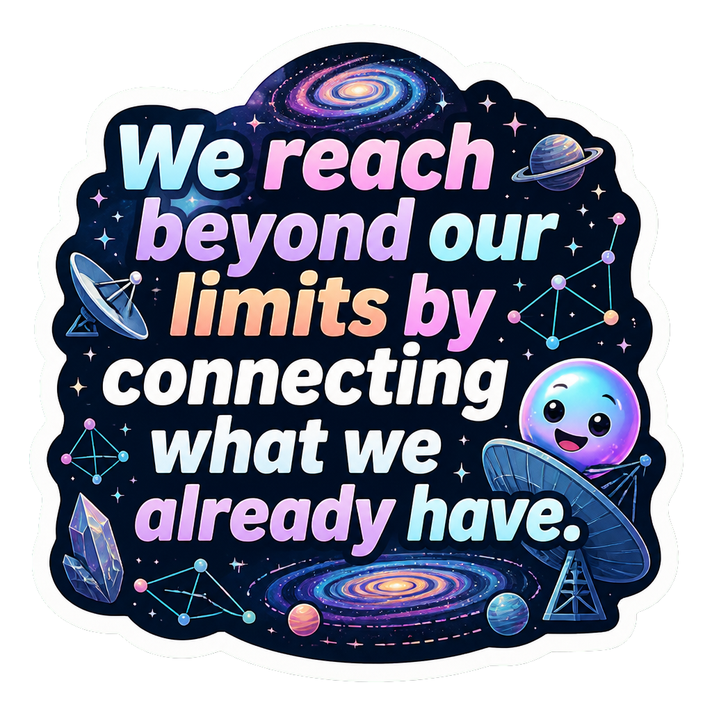 We reach beyond our limits by connecting what we already have.