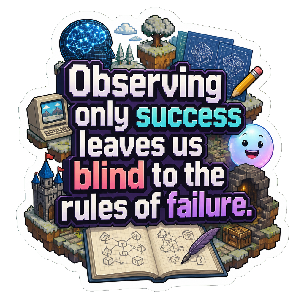 Observing only success leaves us blind to the rules of failure.