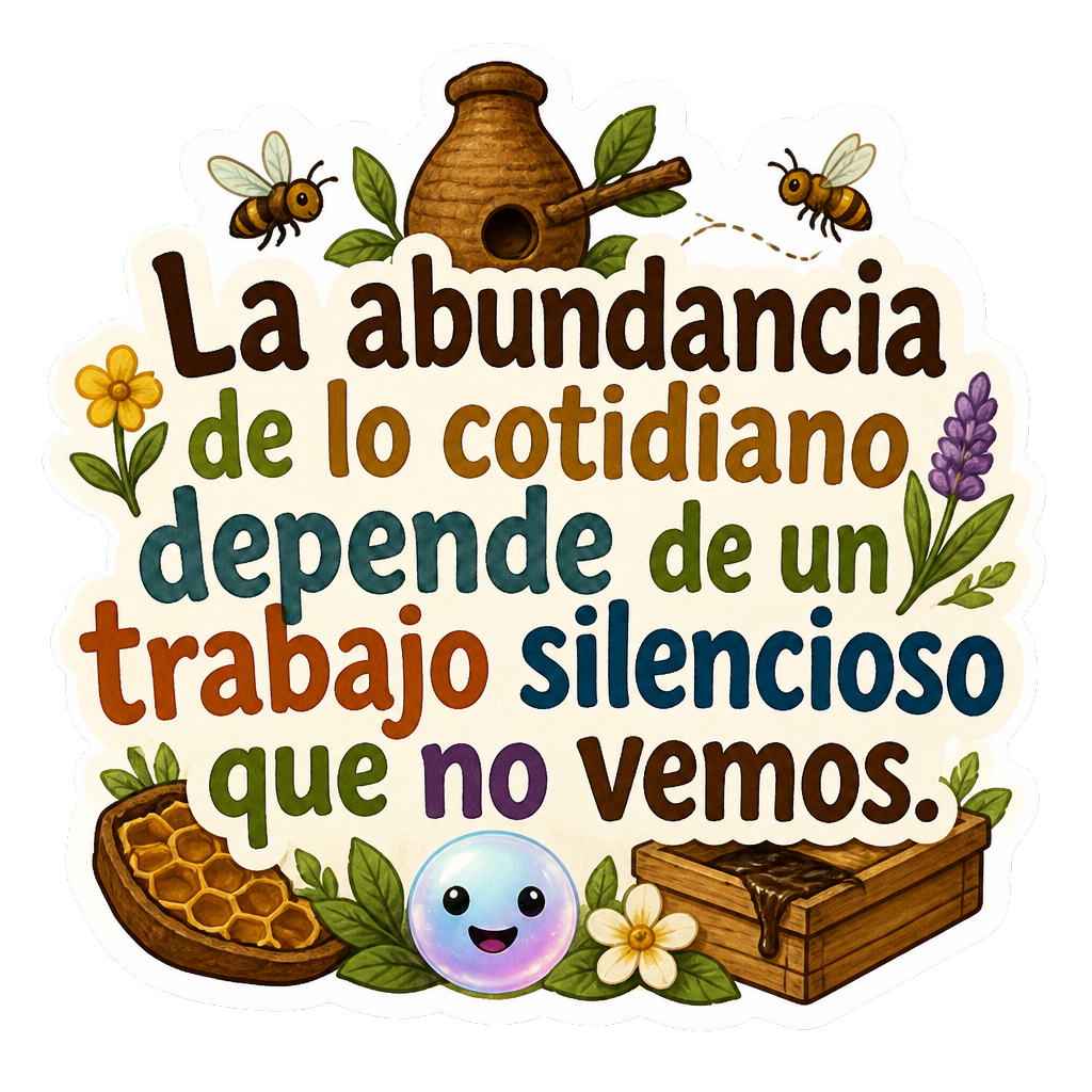 La abundancia de lo cotidiano depende de un trabajo silencioso que no vemos.