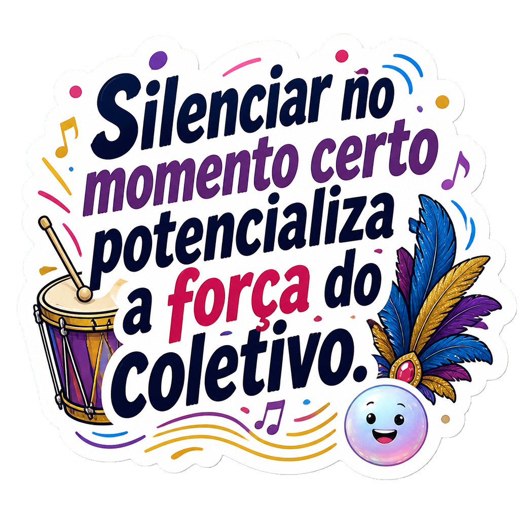 Silenciar no momento certo potencializa a força do coletivo.