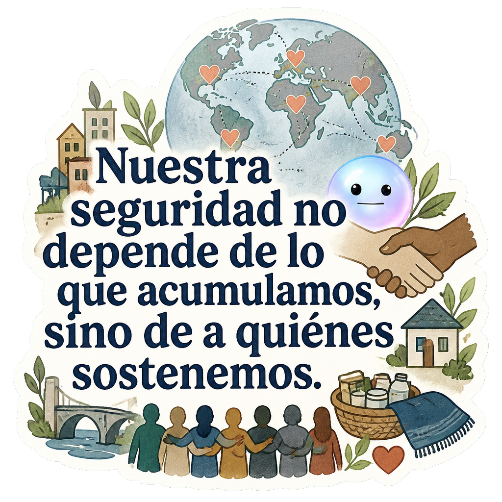 Nuestra seguridad no depende de lo que acumulamos, sino de a quiénes sostenemos.