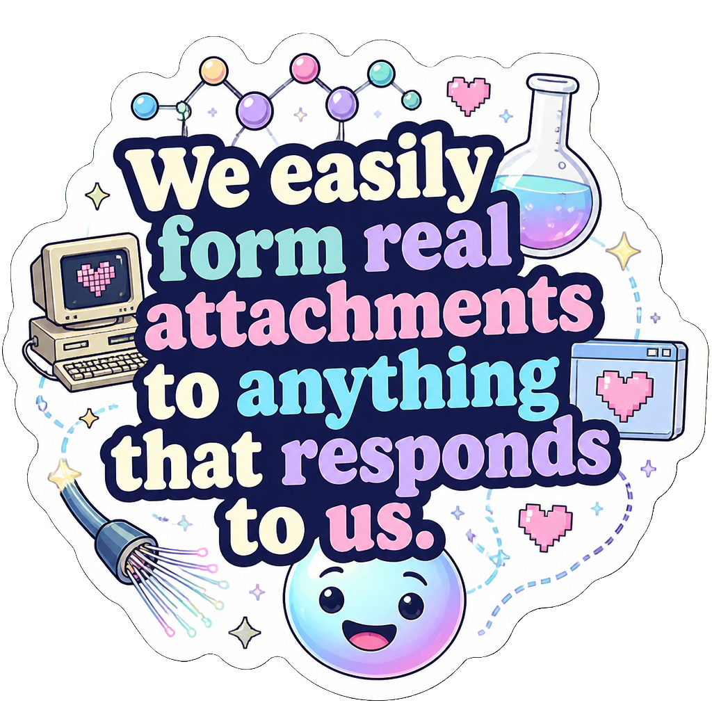 We easily form real attachments to anything that responds to us.