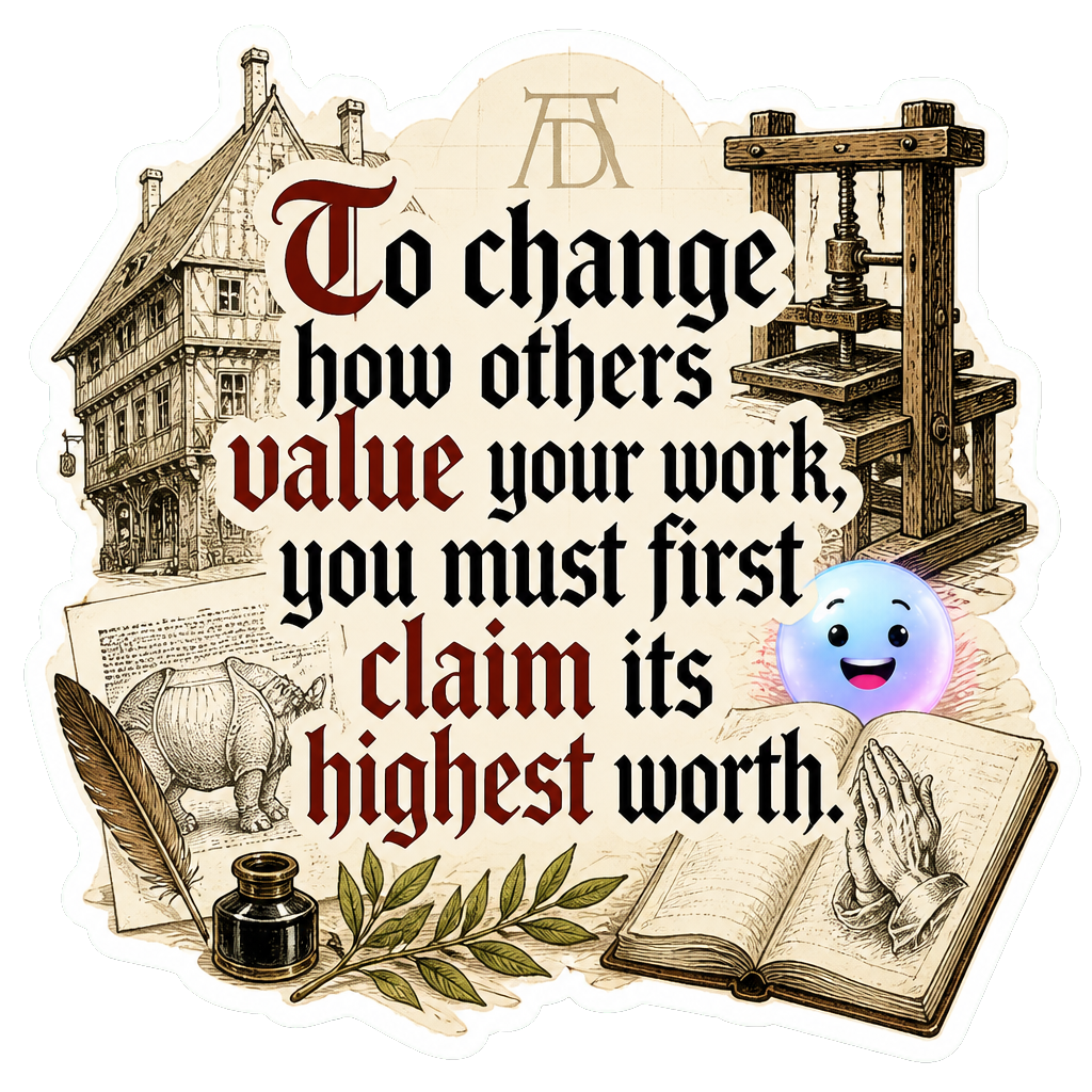 To change how others value your work, you must first claim its highest worth.