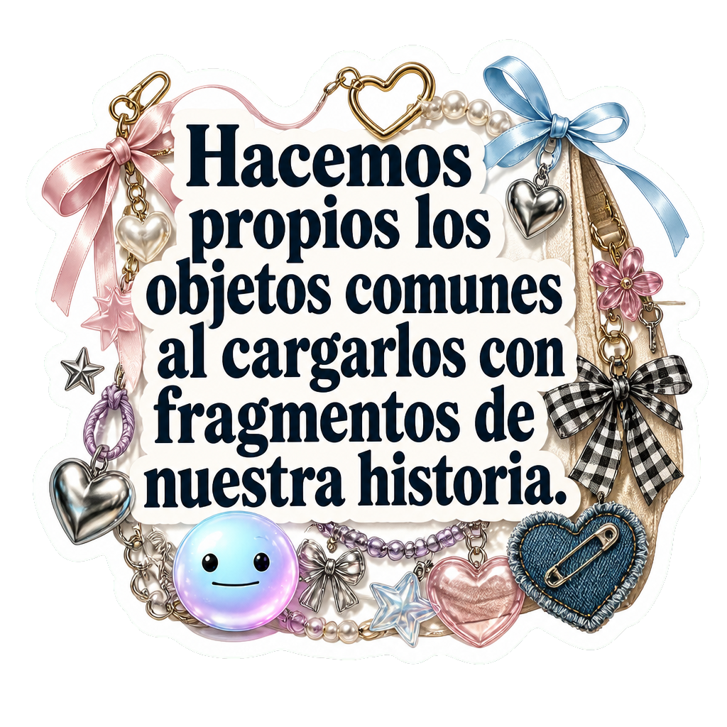 Hacemos propios los objetos comunes al cargarlos con fragmentos de nuestra historia.
