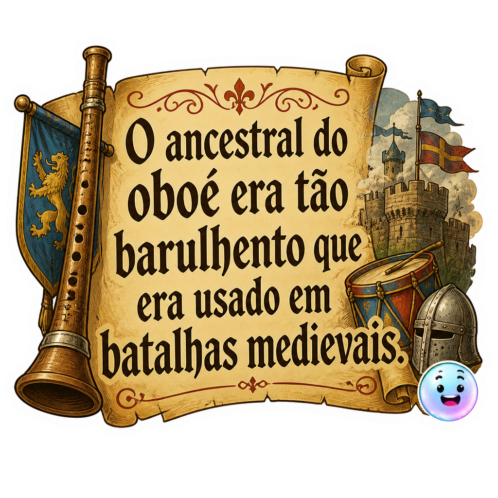 O ancestral do oboé era tão barulhento que era usado em batalhas medievais.