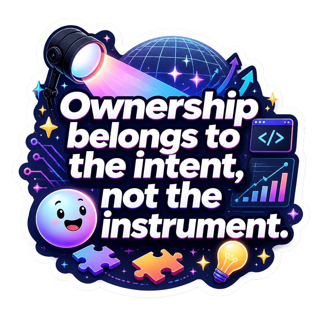 Ownership belongs to the intent, not the instrument.