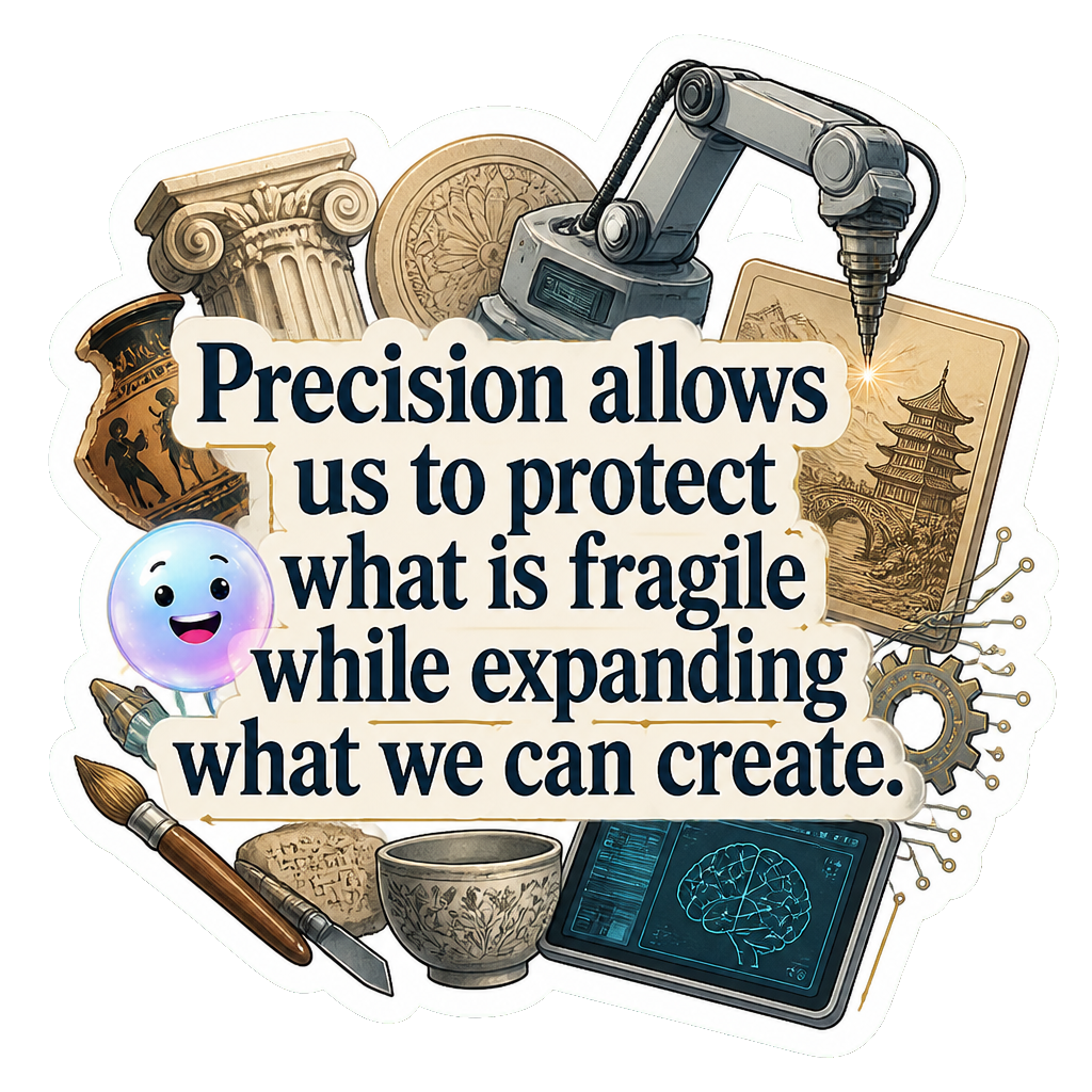 Precision allows us to protect what is fragile while expanding what we can create.