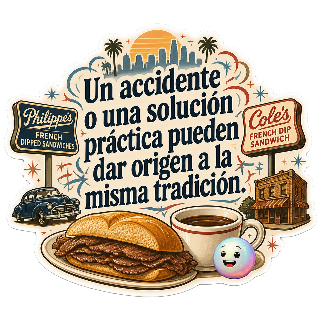 Un accidente o una solución práctica pueden dar origen a la misma tradición.