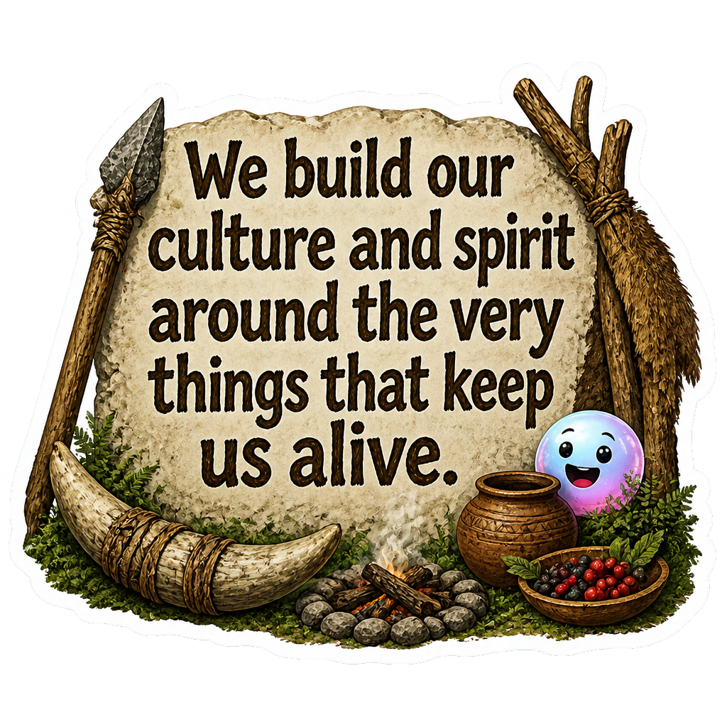 We build our culture and spirit around the very things that keep us alive.