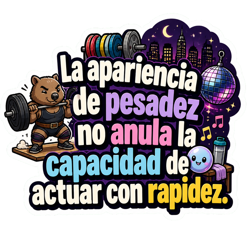 La apariencia de pesadez no anula la capacidad de actuar con rapidez.