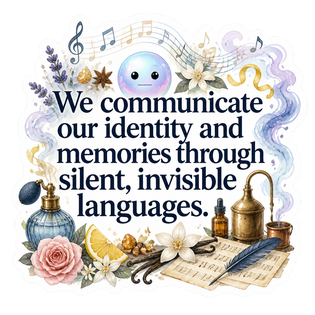 We communicate our identity and memories through silent, invisible languages.