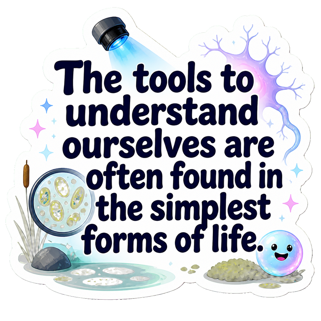 The tools to understand ourselves are often found in the simplest forms of life.