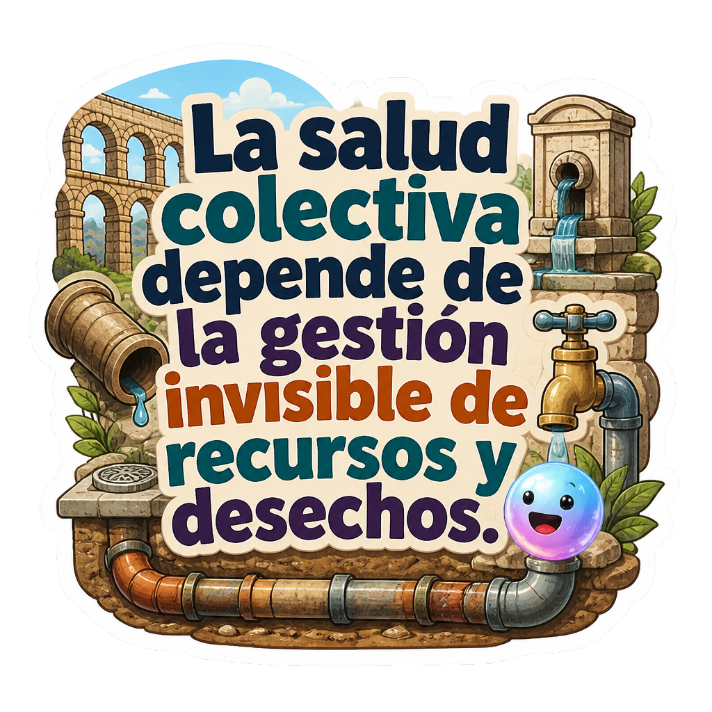 La salud colectiva depende de la gestión invisible de recursos y desechos.