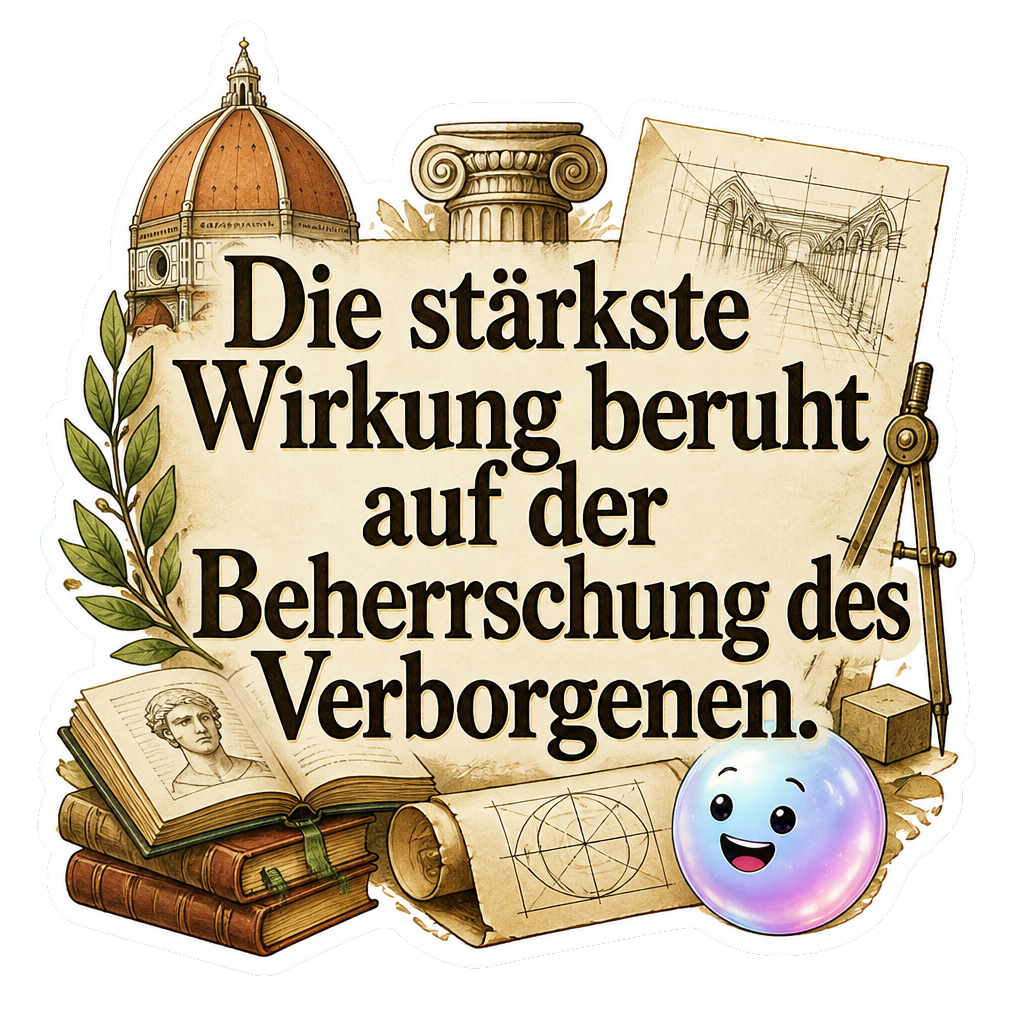 Die stärkste Wirkung beruht auf der Beherrschung des Verborgenen.