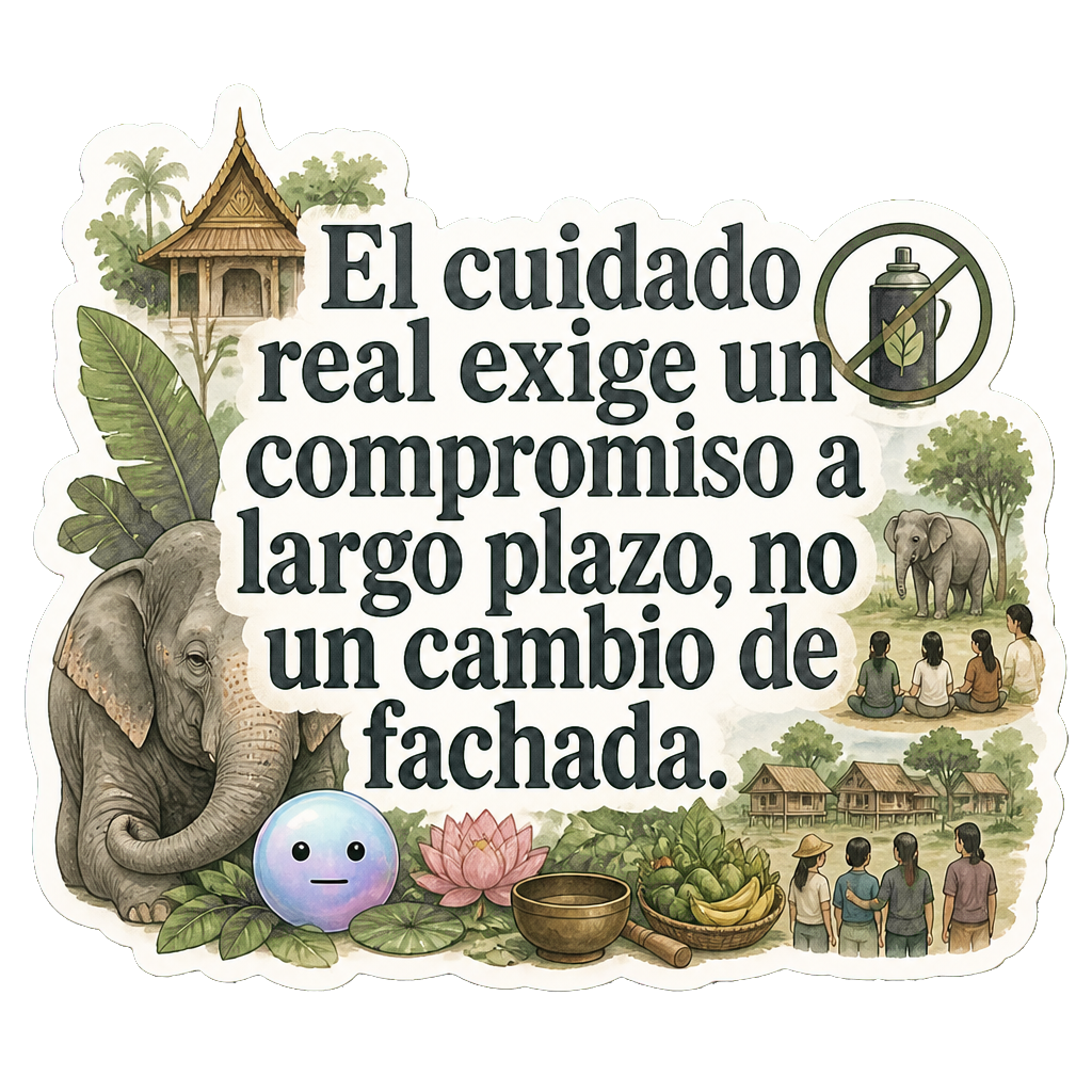 El cuidado real exige un compromiso a largo plazo, no un cambio de fachada.