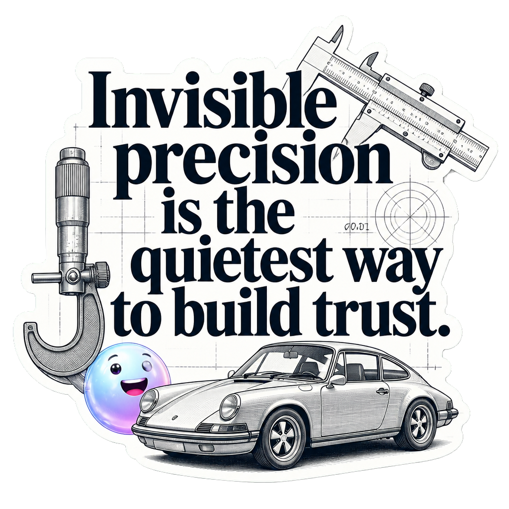 Invisible precision is the quietest way to build trust.