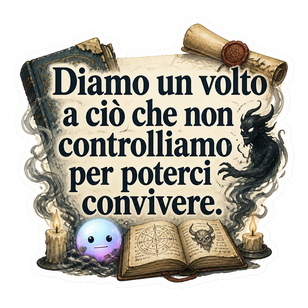 Diamo un volto a ciò che non controlliamo per poterci convivere.