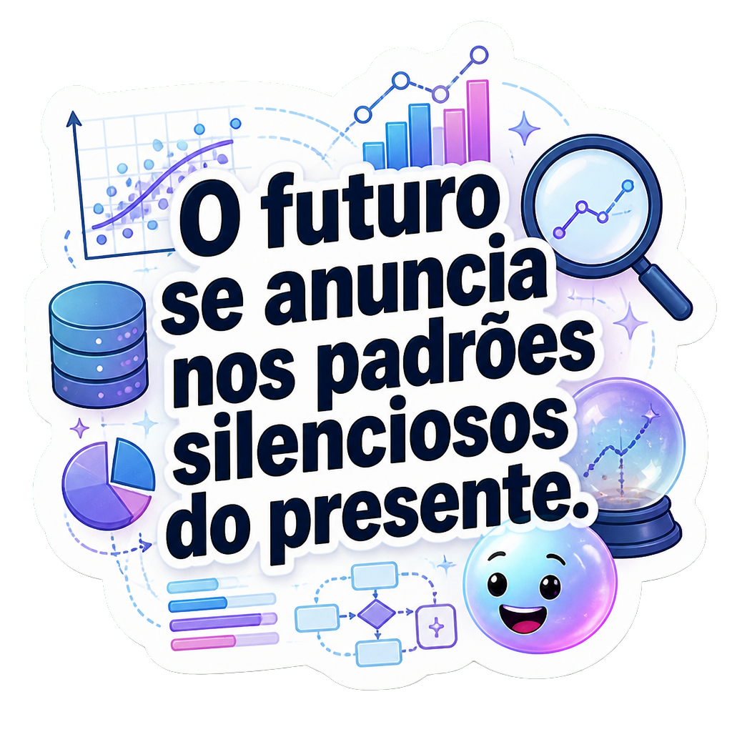 O futuro se anuncia nos padrões silenciosos do presente.