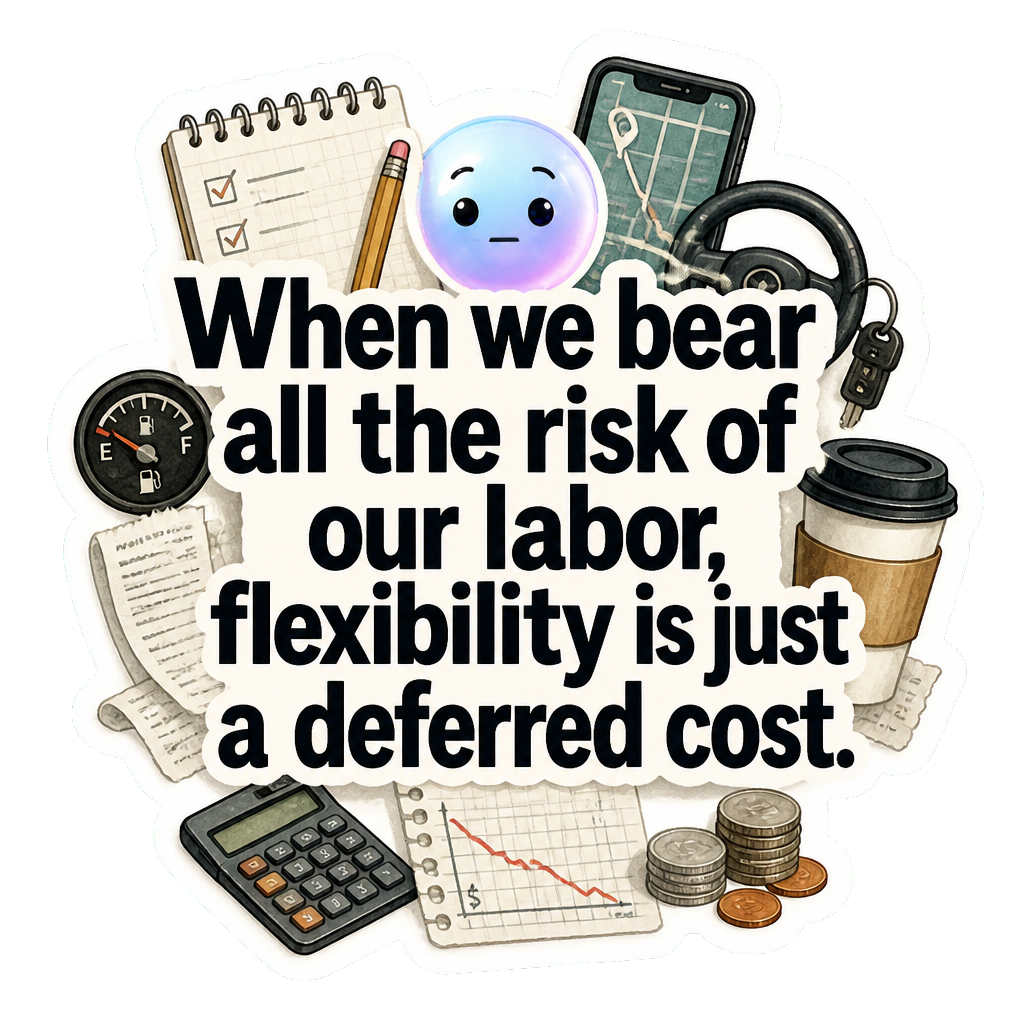 When we bear all the risk of our labor, flexibility is just a deferred cost.
