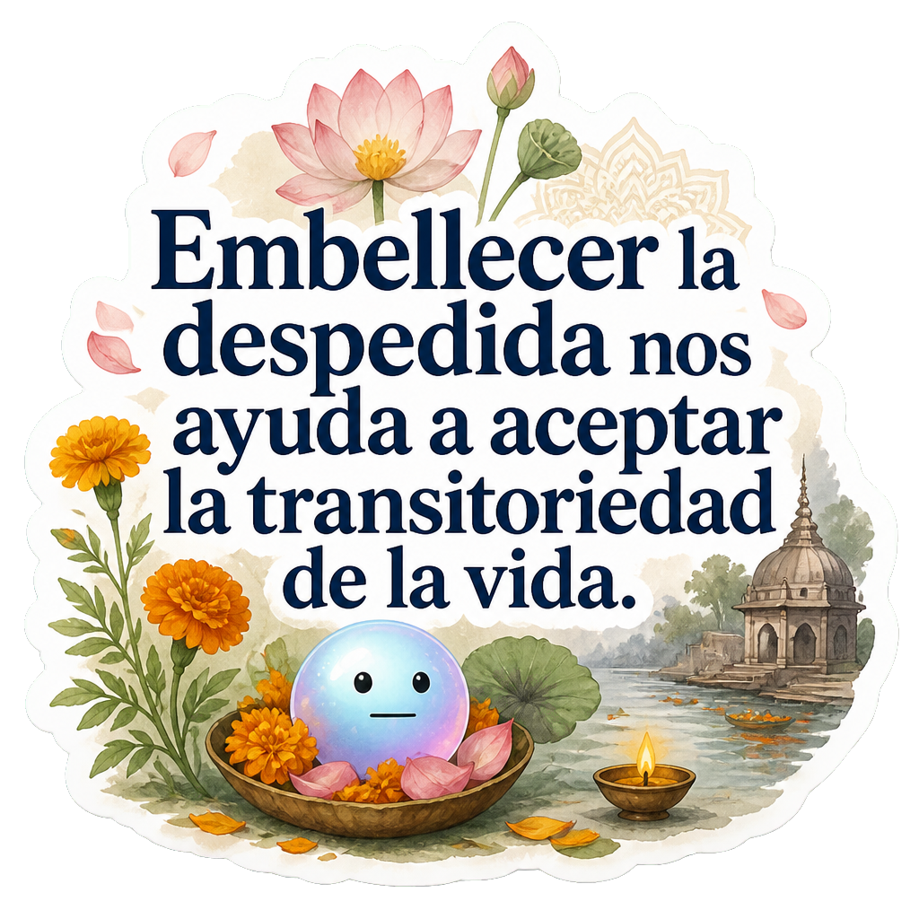 Embellecer la despedida nos ayuda a aceptar la transitoriedad de la vida.