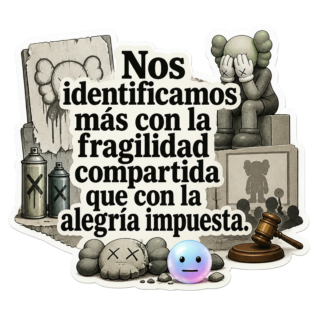 Nos identificamos más con la fragilidad compartida que con la alegría impuesta.