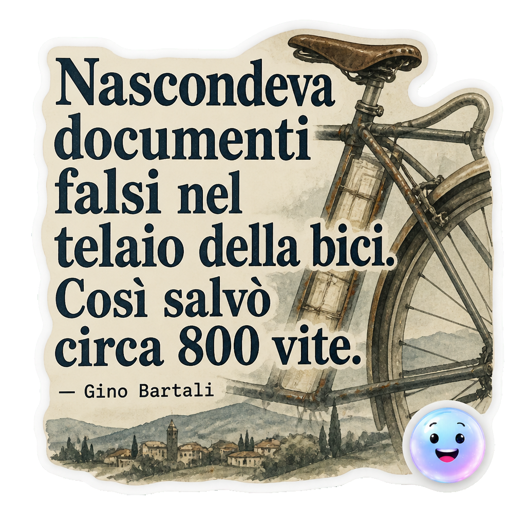 Nascondeva documenti falsi nel telaio della bici. Così salvò circa 800 vite.