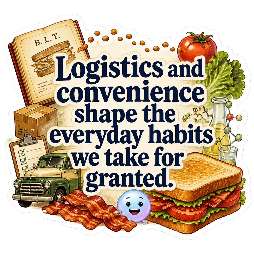 Logistics and convenience shape the everyday habits we take for granted.