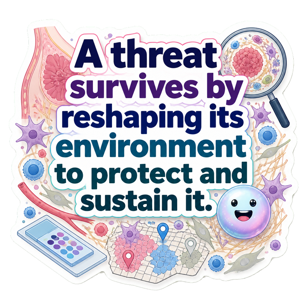 A threat survives by reshaping its environment to protect and sustain it.